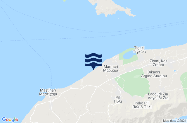 Dodecanese, Greece tide times map