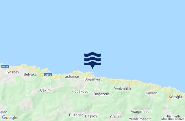 Doganyurt, Turkey tide times map