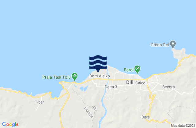 Dom Aleixo, Timor Leste tide times map