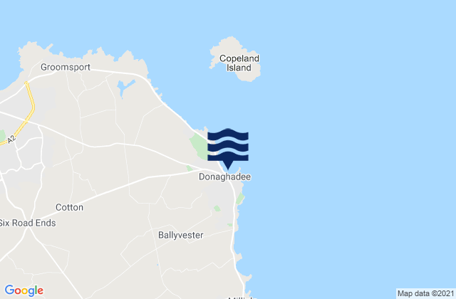 Donaghadee, United Kingdom tide times map