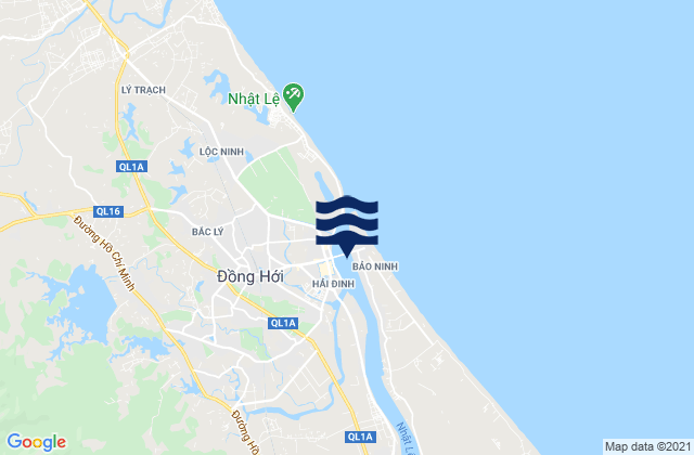 Dong Hoi, Vietnam tide times map