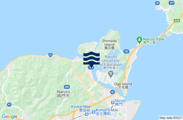 Donoura, Japan tide times map