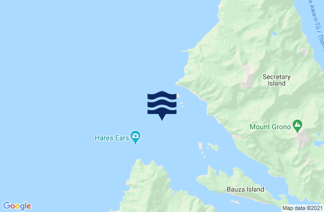 Doubtful Sound/Patea, New Zealand tide times map