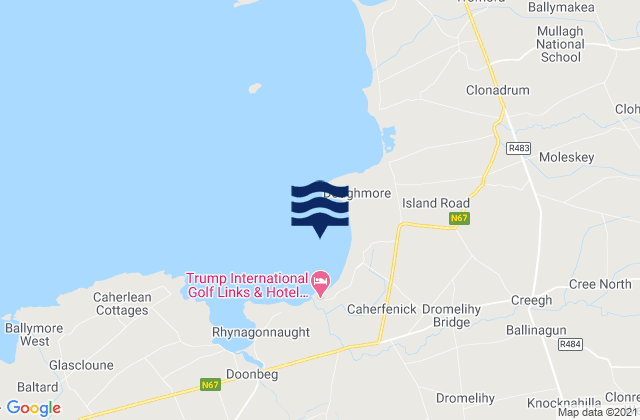 Doughmore Bay, Ireland tide times map