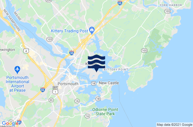 Dover (Cocheco River), United States tide chart map