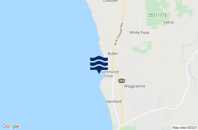 Drummond Cove, Australia tide times map