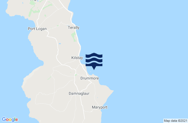 Drummore Bay, United Kingdom tide times map