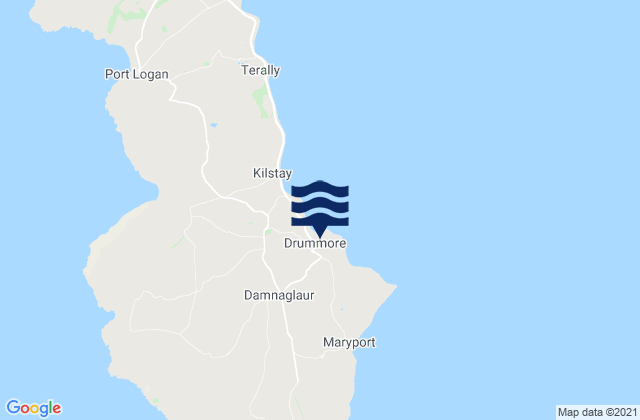 Drummore, United Kingdom tide times map