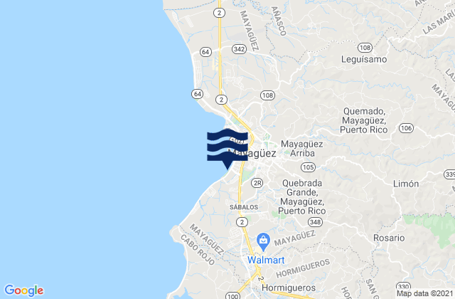 Duey Alto Barrio, Puerto Rico tide times map