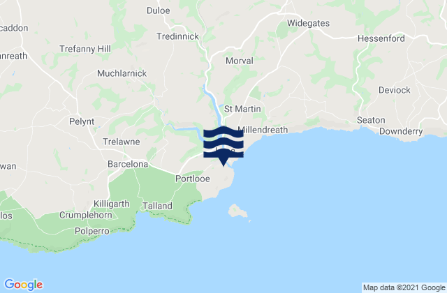 Duloe, United Kingdom tide times map