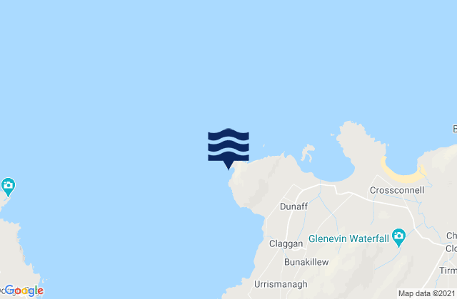 Dunaff Head, Ireland tide times map