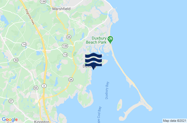 Duxbury Duxbury Harbor, United States tide chart map