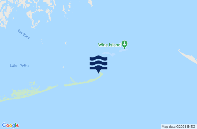E. Isle Dernieres Lake Pelto, United States tide chart map
