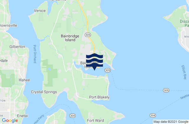 Eagle Harbor (Bainbridge Island), United States tide chart map