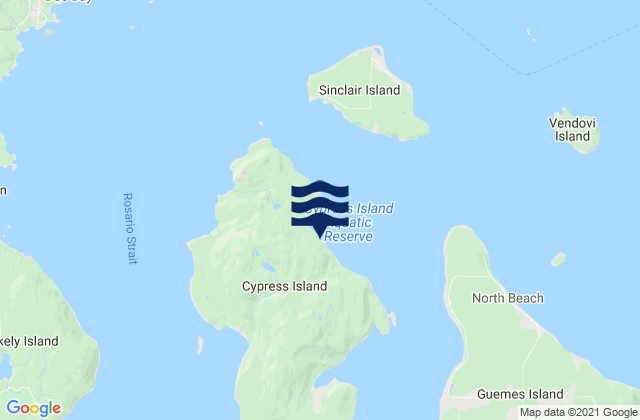 Eagle Harbor (Cypress Island), United States tide chart map