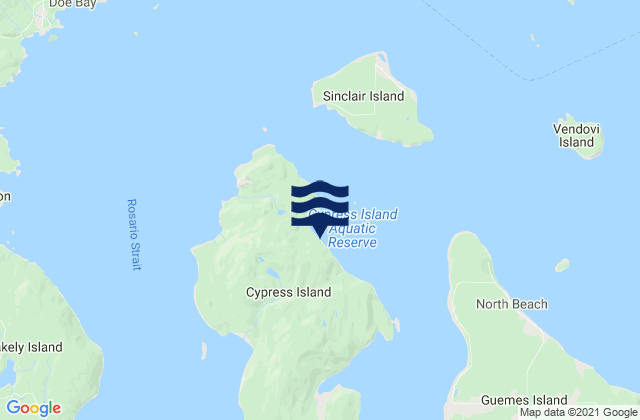 Eagle Harbor Cypress Island, United States tide chart map