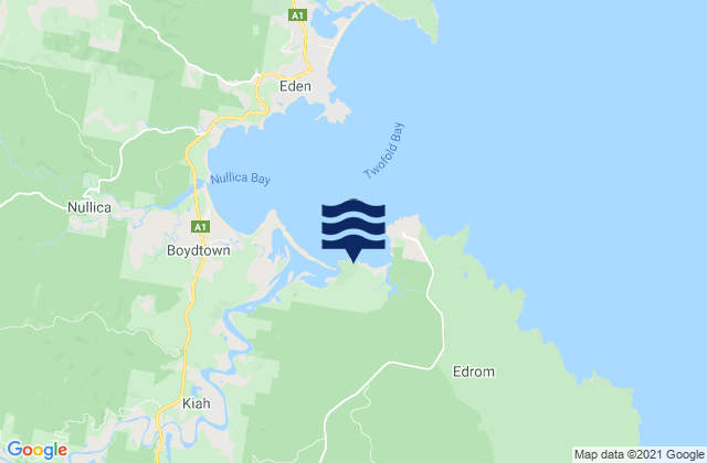 East Boyd Bay, Australia tide times map