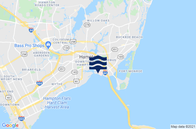 East Hampton, United States tide chart map