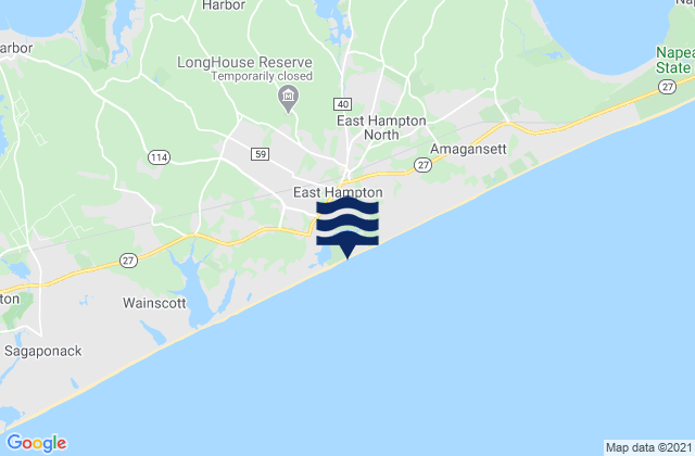 East Hampton North, United States tide chart map