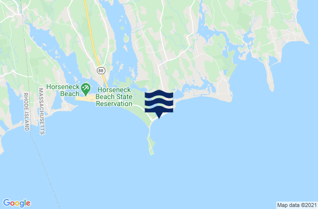 East Horseneck Beach, United States tide chart map