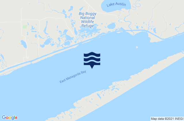 East Matagorda Bay, United States tide chart map