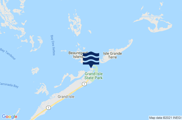 East Point Grand Isle, United States tide chart map