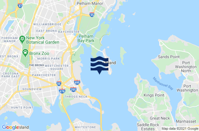 Eastchester Bay near Big Tom, United States tide chart map
