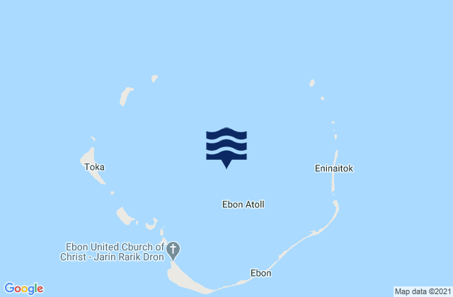 Ebon Atoll, Marshall Islands tide times map