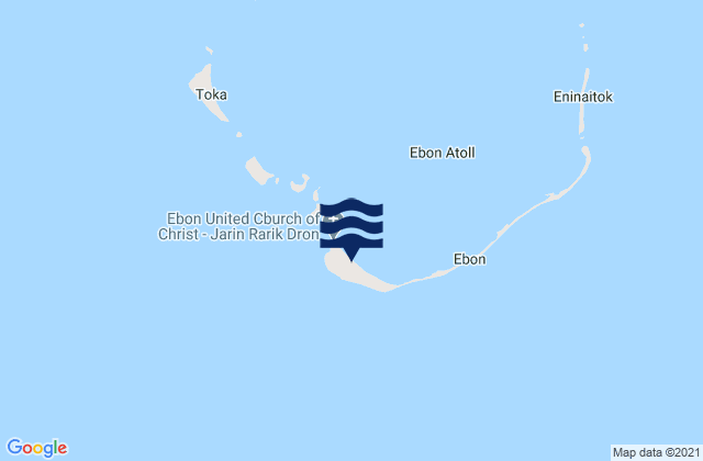 Ebon, Marshall Islands tide times map