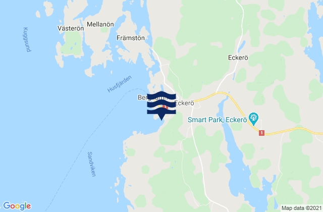 Eckeroe, Aland Islands tide times map