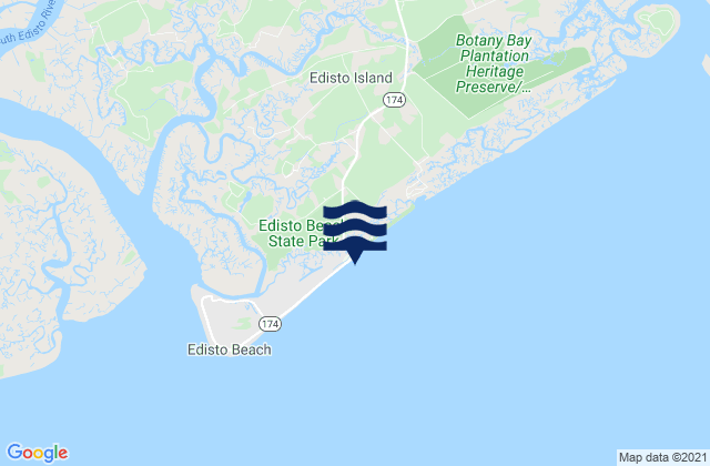 Edisto Beach (Edisto Island), United States tide chart map
