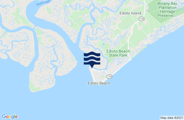 Edisto Marina Big Bay Creek Entrance, United States tide chart map