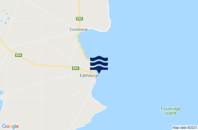 Edithburgh, Australia tide times map