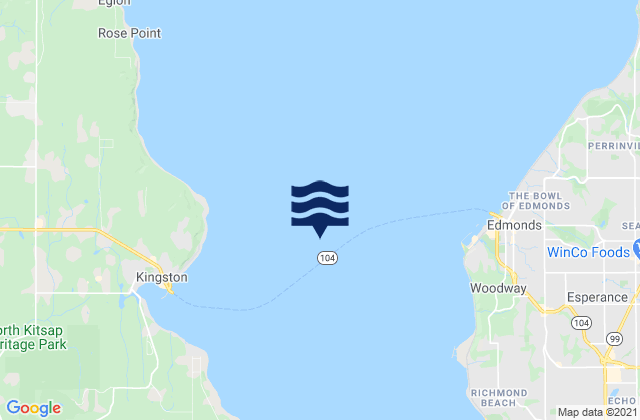 Edmonds 2.5 miles West of, United States tide chart map