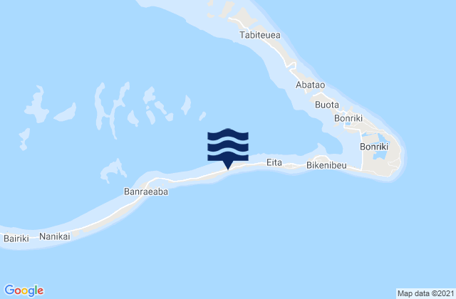 Eita Village, Kiribati tide times map