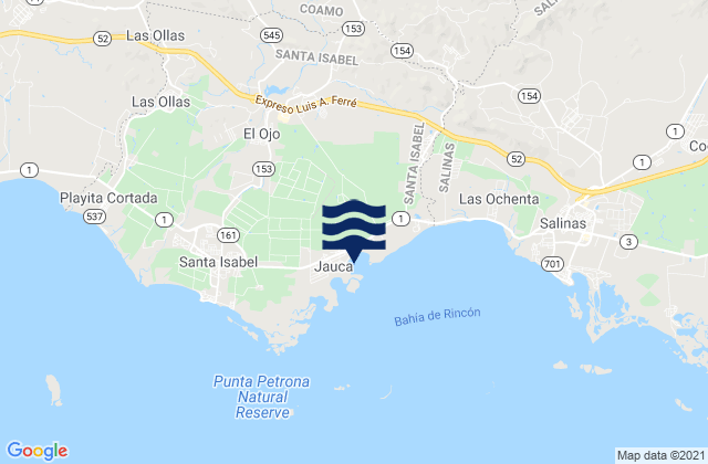 El Ojo, Puerto Rico tide times map