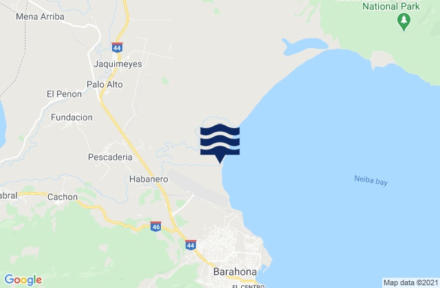 El Penon, Dominican Republic tide times map