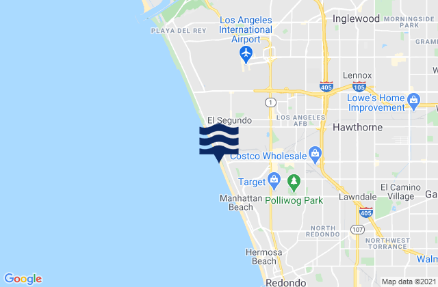 El Porto Beach, United States tide chart map