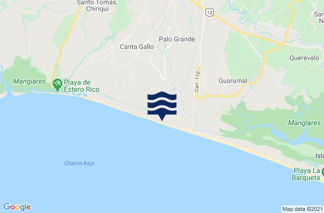 El Tejar, Panama tide times map