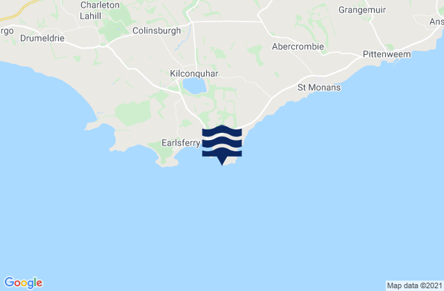 Elie Ness, United Kingdom tide times map
