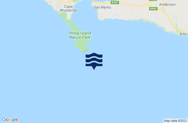 Elizabeth Island, Australia tide times map