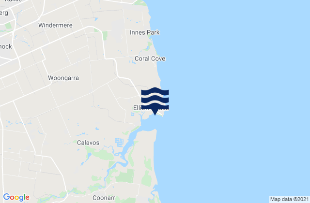 Elliot Heads, Australia tide times map