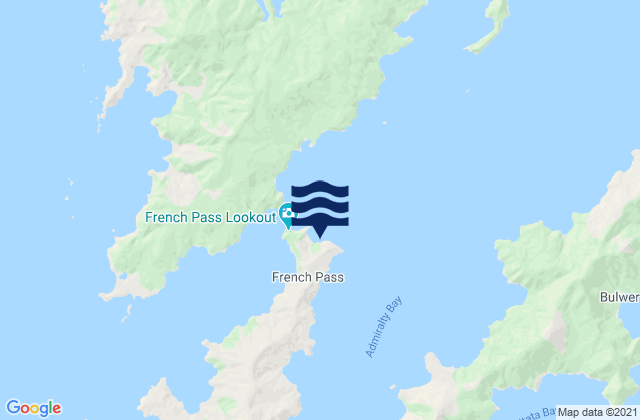 Elmslie Bay, New Zealand tide times map