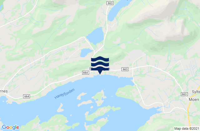 Elnesvagen, Norway tide times map