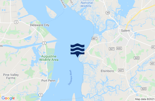 Elsinboro Point, United States tide chart map
