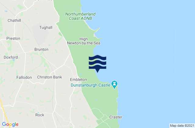 Embleton Bay Beach, United Kingdom tide times map