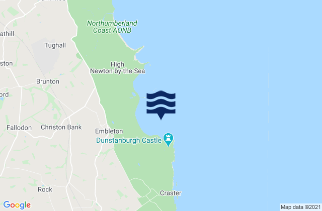 Embleton Bay, United Kingdom tide times map