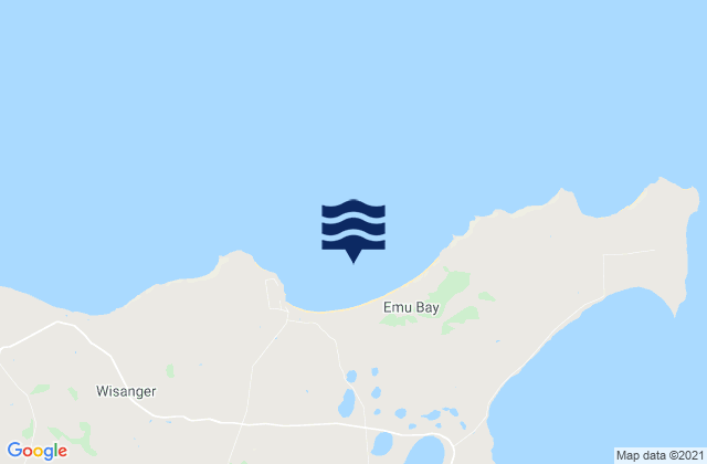 Emu Bay, Australia tide times map