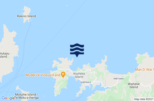 Enclosure Bay, New Zealand tide times map