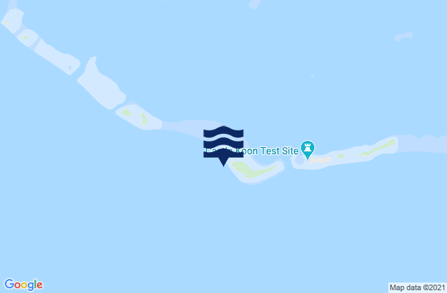 Eniirikku Island Bikini Atoll, Micronesia tide times map
